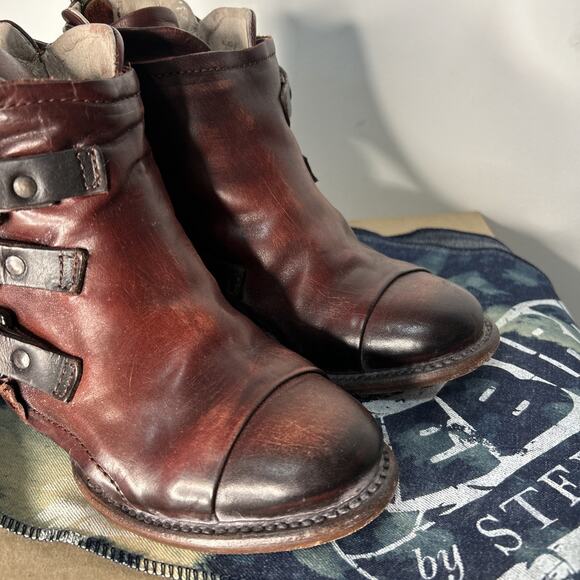 Freebird By Steven FB Circe Rust Size 6 Boots Booties Leather - Picture 3 of 12
